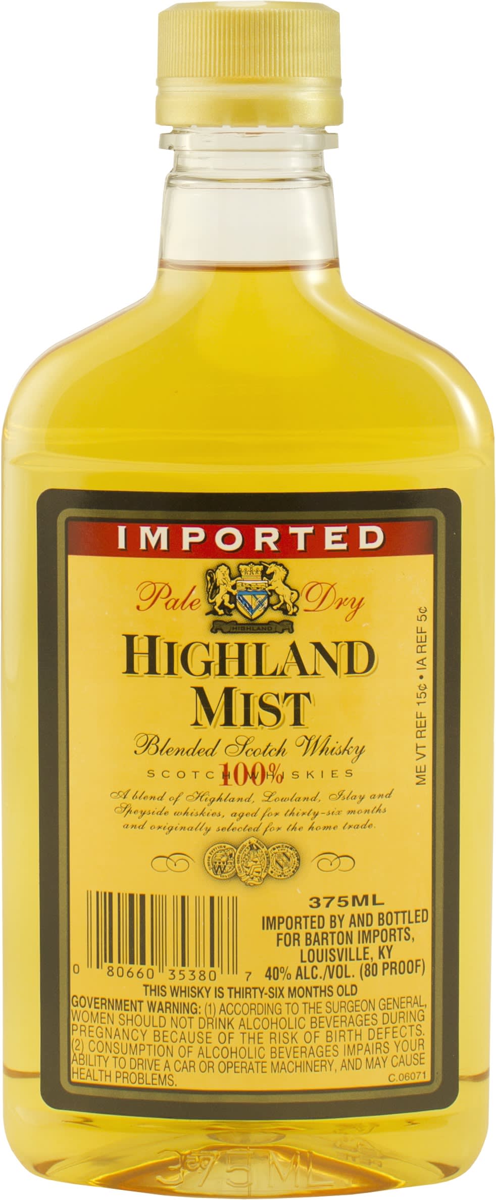 Highland Mist Blended Scotch Whisky 375ml 80 Proof
