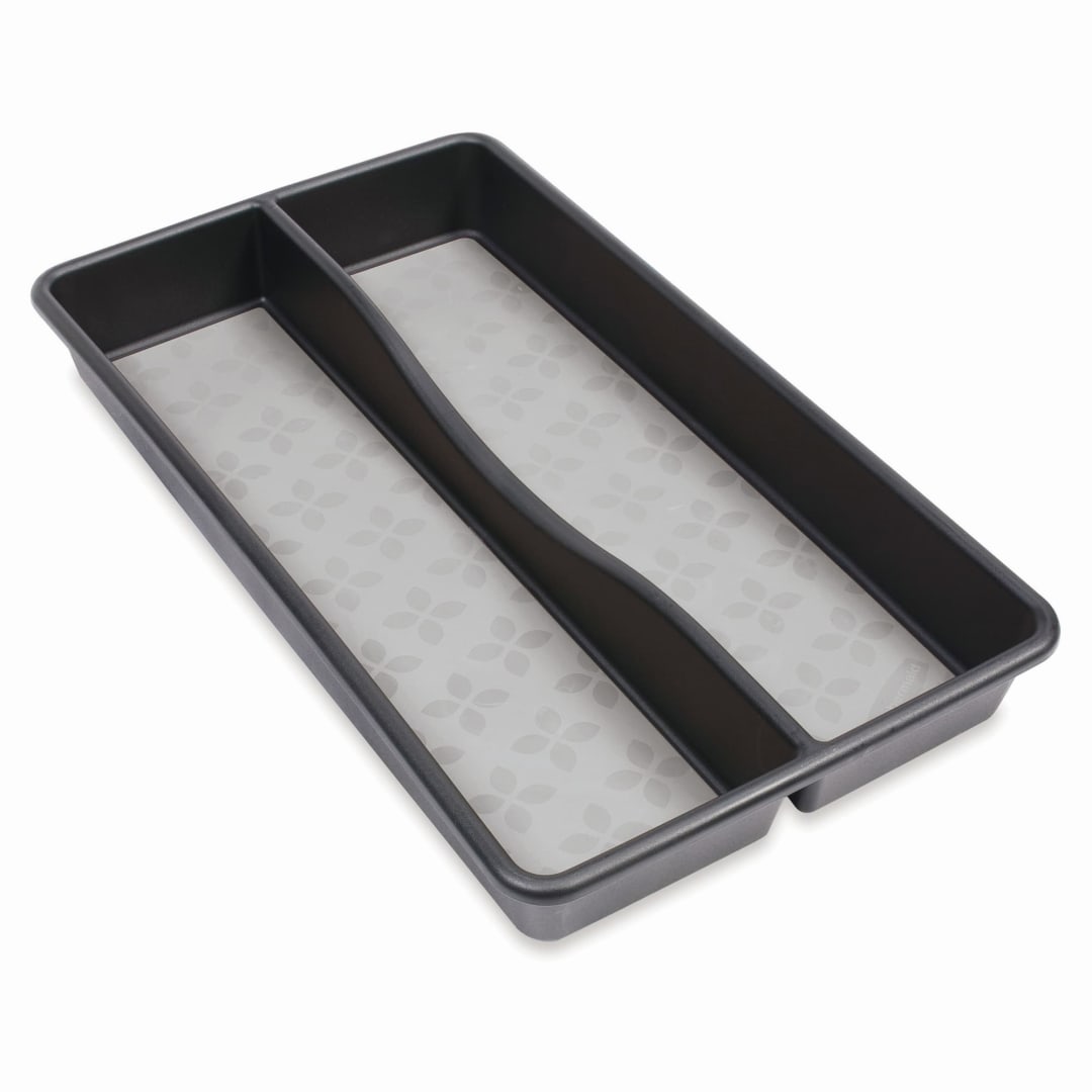 Rubbermaid® No-Slip Gadget Tray, Black with-Gray Base