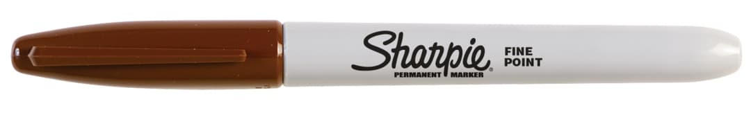 SHARPIE FINE OS 6 BROWN