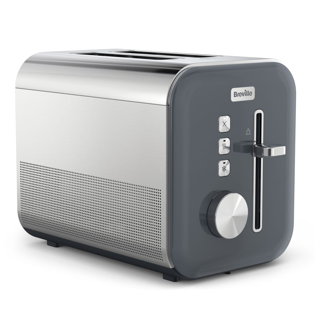 GREY 2S PLASTIC TOASTER UK
