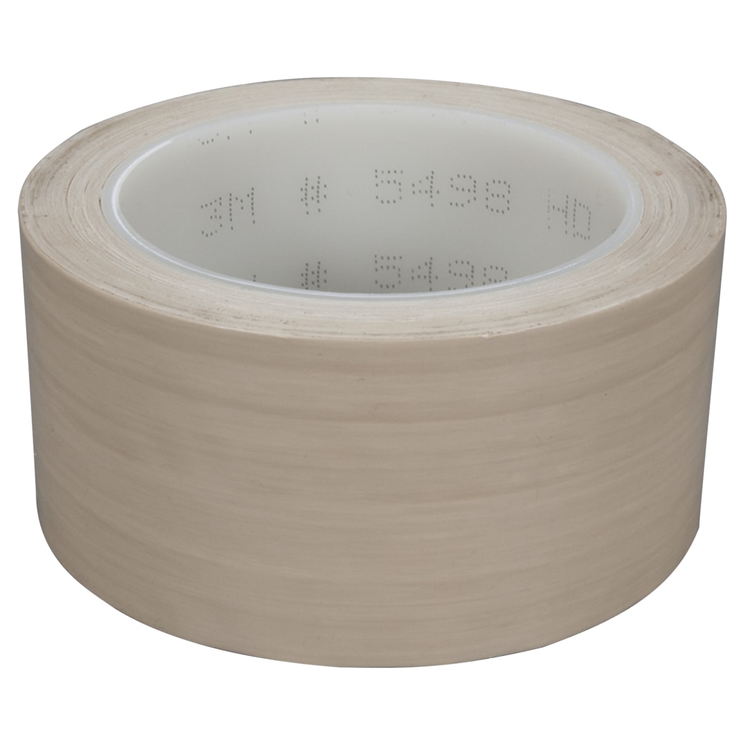 3M™ PTFE Film Bant 5498 Bej, 6 in x 36 yd, her kolide 8 rulo Yığın
