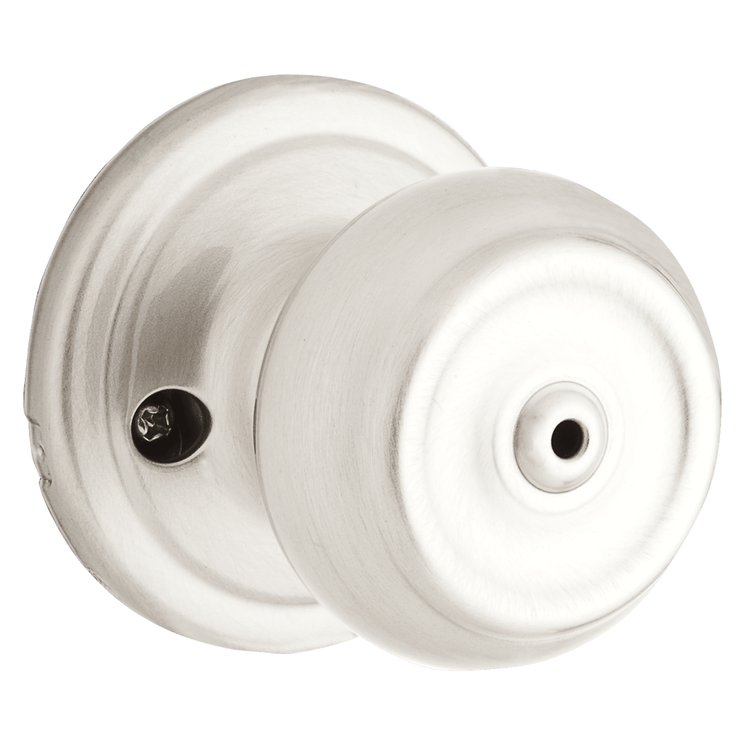 Phoenix Bed/Bath Knob in Satin Nickel