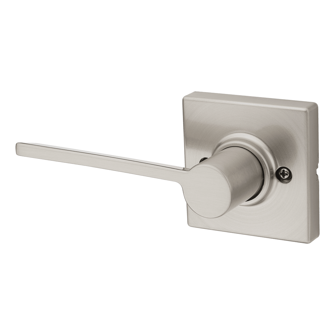 Ladera Half - Dummy Left Hand Door Lever in Satin Nickel