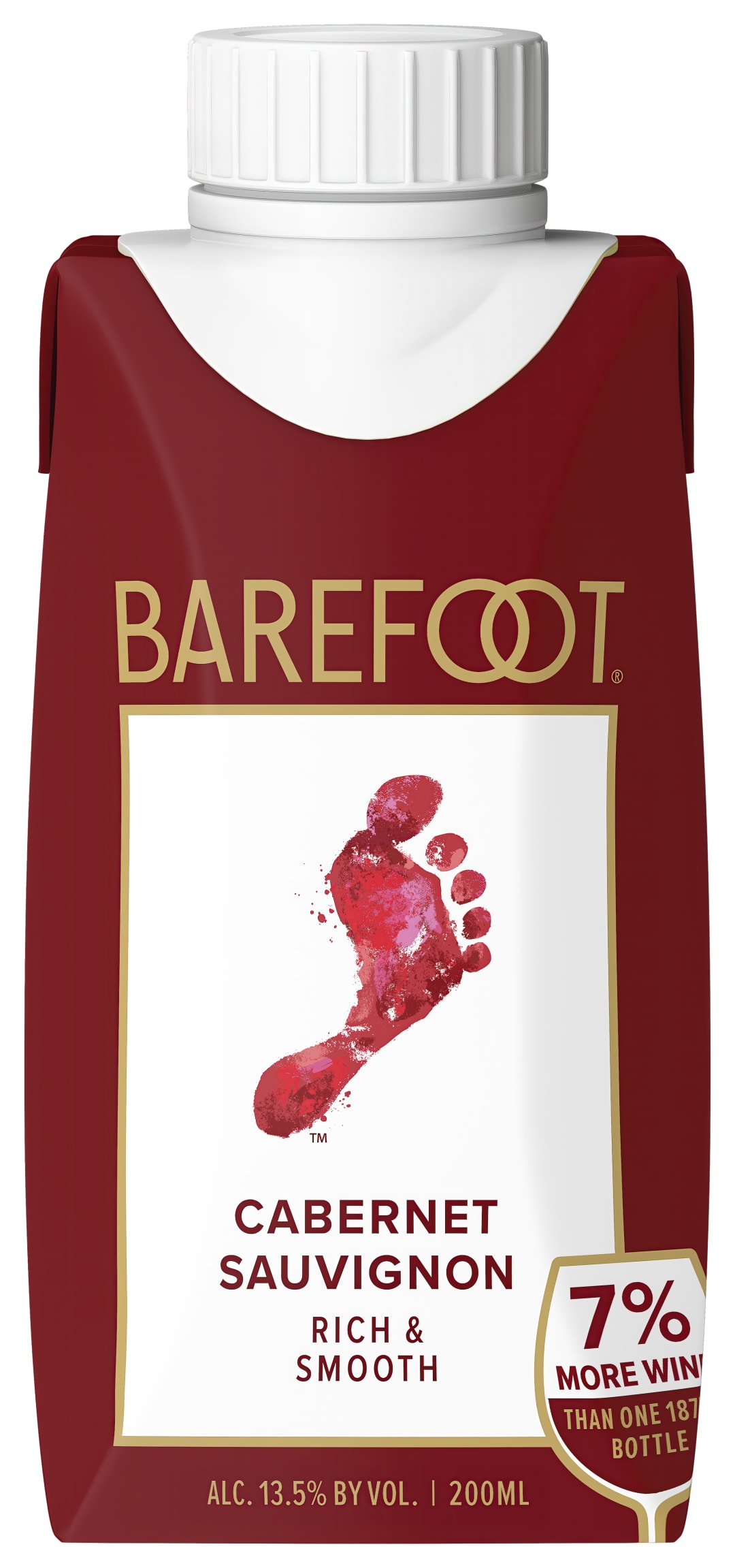 Barefoot Cellars Cabernet Sauvignon Red Wine Tetra 200ml