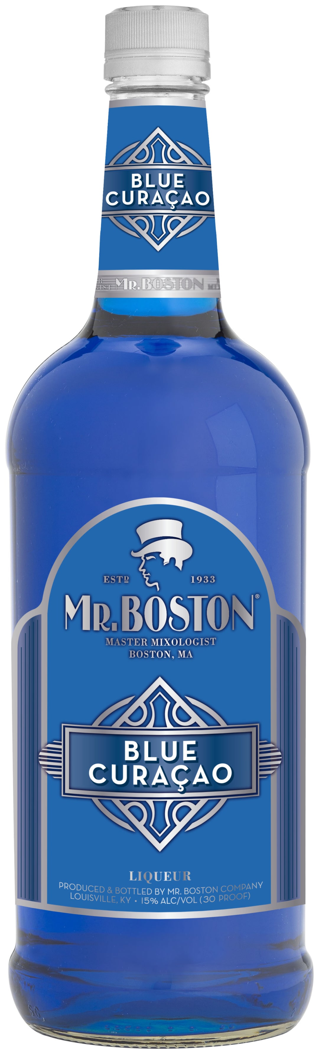 Mr. Boston Blue Curacao Liqueur 1l 30 Proof