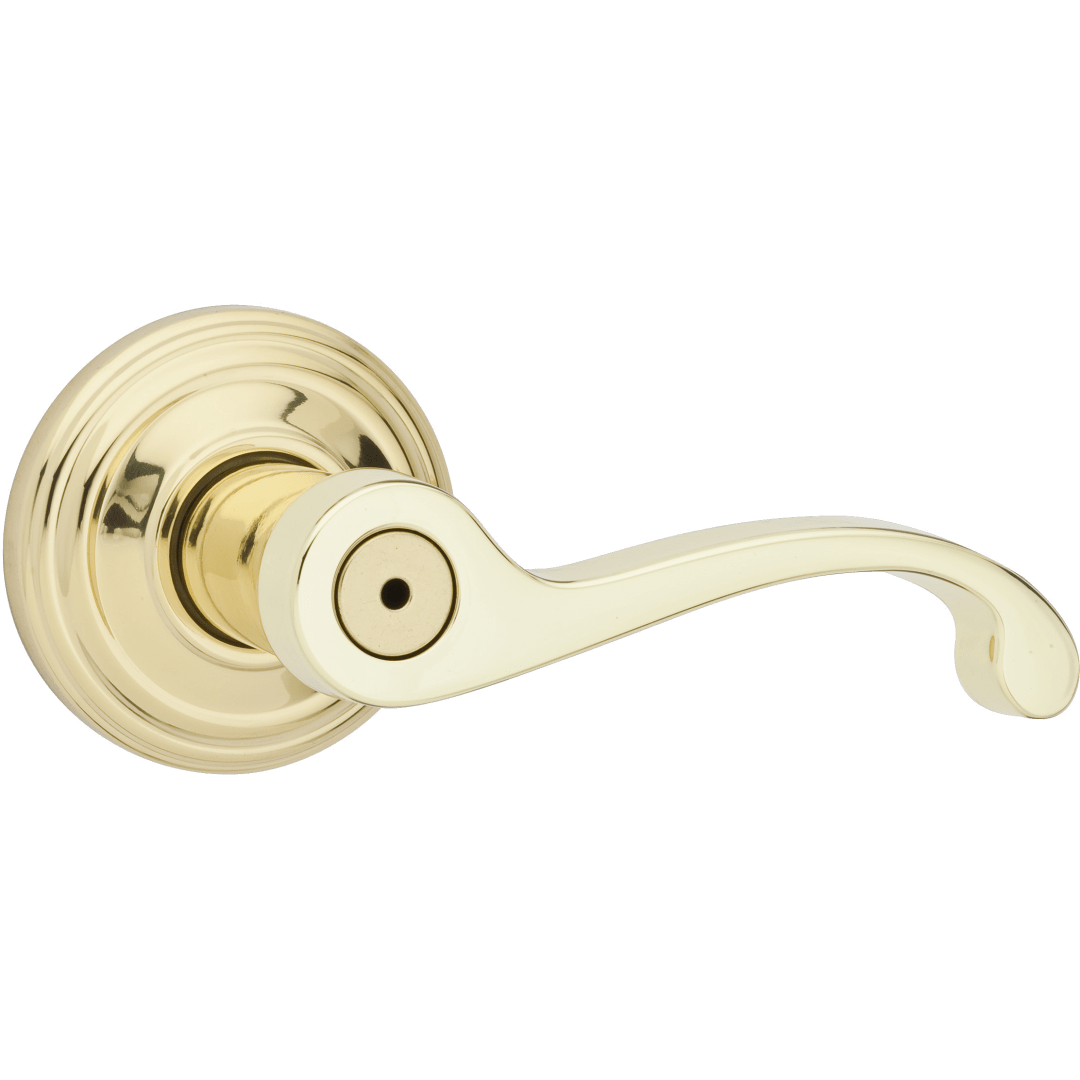 Commonwealth Bed/Bath Lever in Polished Brass