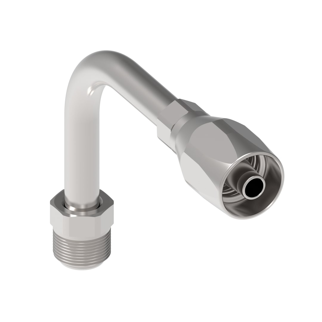 Aeroquip 3/8 Ml Inv Flre 90deg Lng X 3/8 Hose, R5