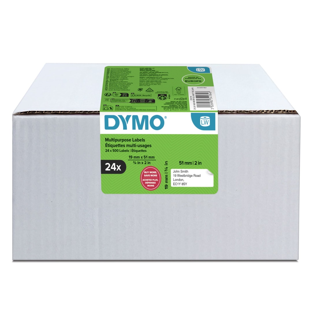 DY LW 19X51MM MP LBL 500CT FSC 24PK