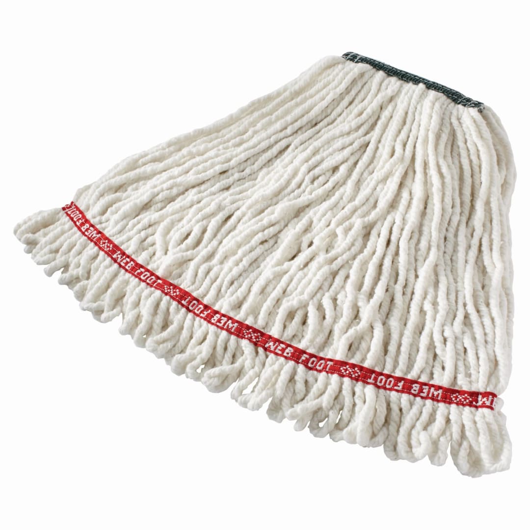 20 OZ Web Foot® Blend Shrinkless® Wet Mop, 1" Headband, White