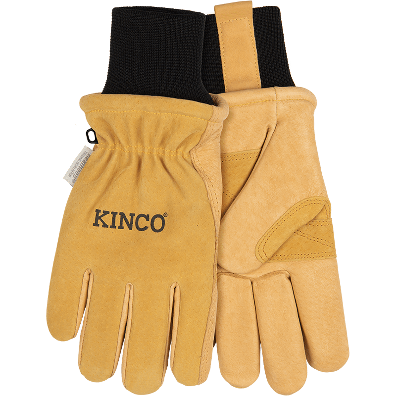 Women's Lined Premium Grain &amp; Suede Pigskin Ski Glove with Omni-Cuff™
