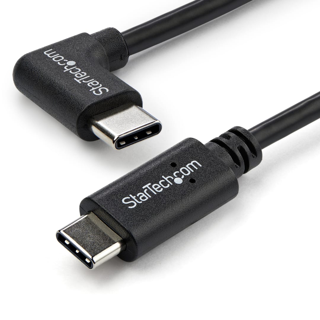 1m USB 2 0 C to C Right Angle Cable M M