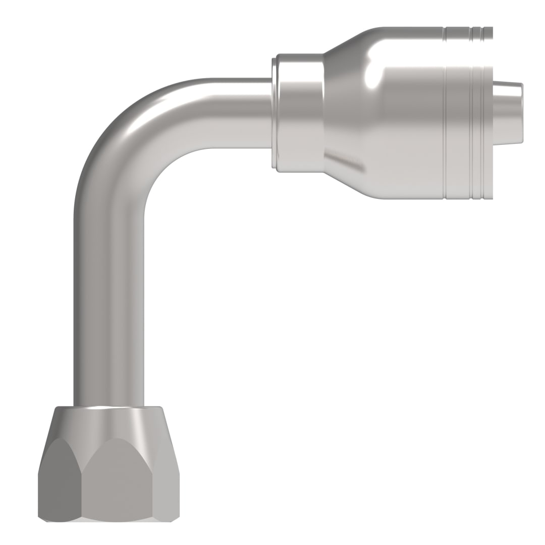 Aeroquip 1/2 FJIC 90d Lng X 1/2 Hydraulic Hose Fitting