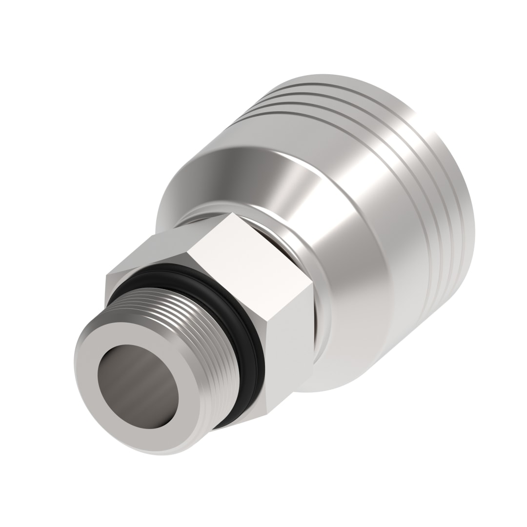 Aeroquip 5/8" Male O-Ring Boss x 1/2" 4 Wire Hydraulic Hose Fitting
