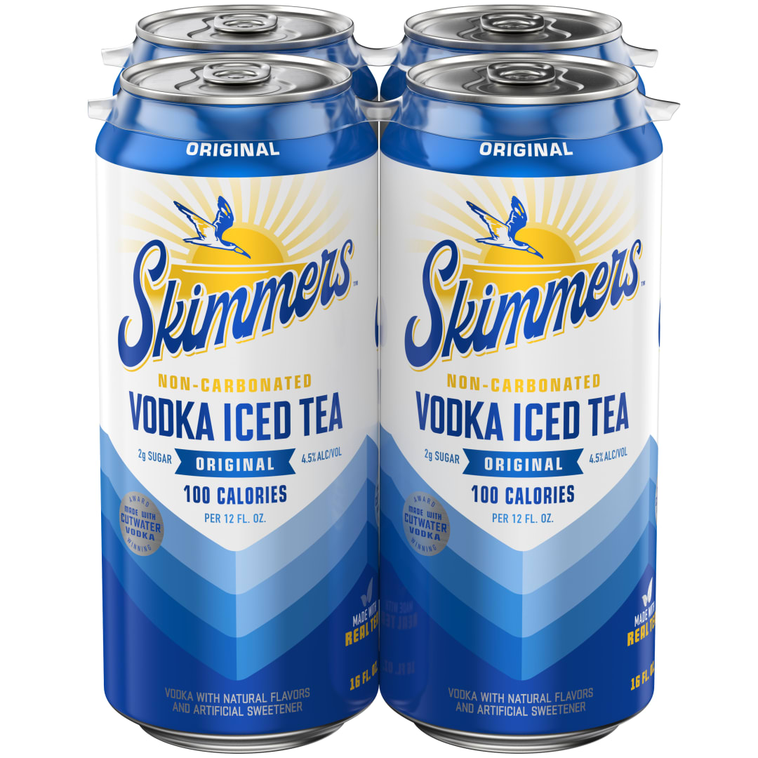 Skimmers Non-Carbonated Original Vodka Iced Tea 16 fl oz