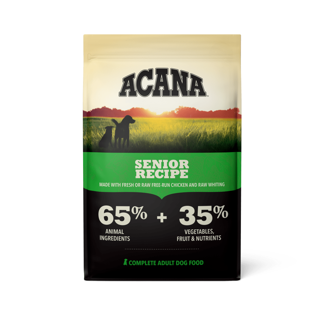 ACANA Senior Recipe Complete Adult Dog Food made with chicken and whiting