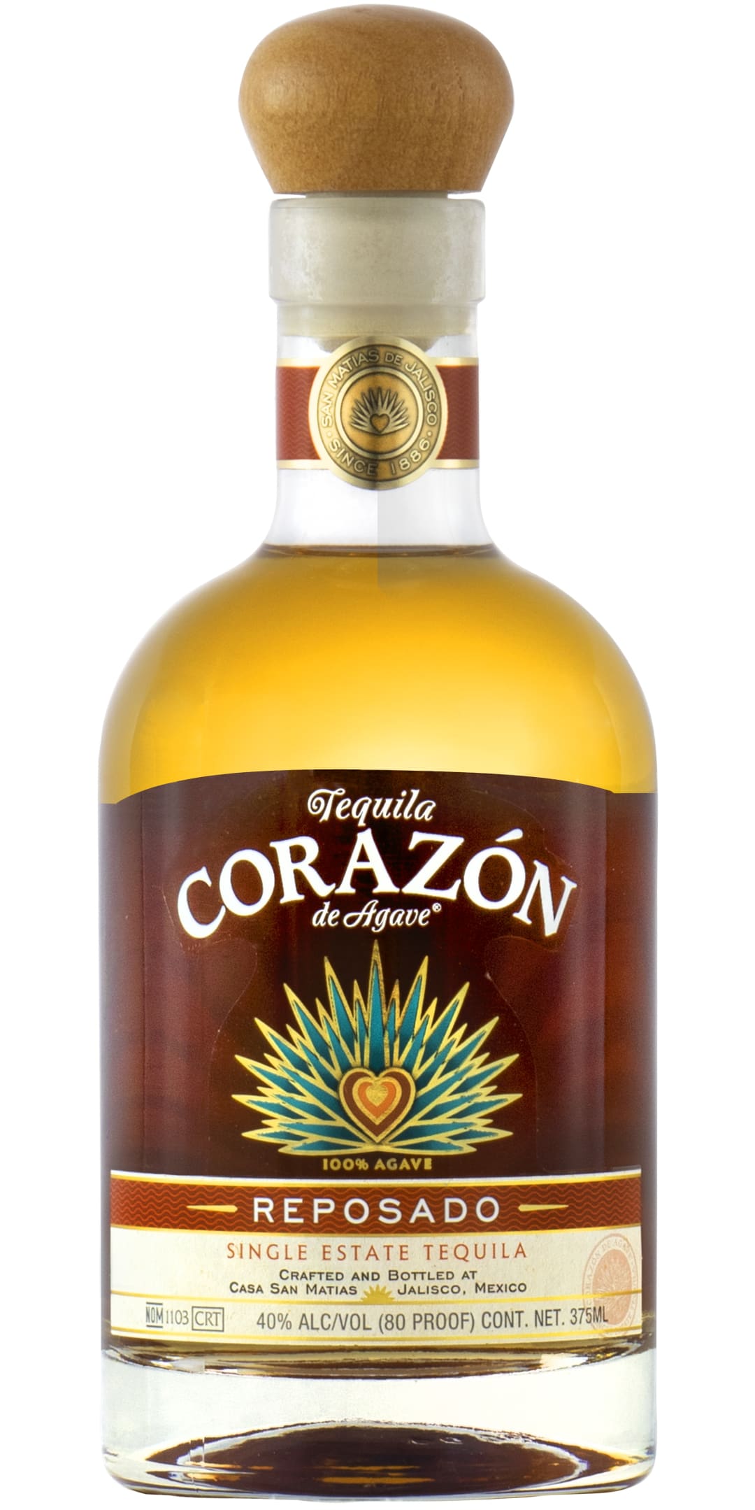 Corazón Reposado Tequila 375ml 80 Proof