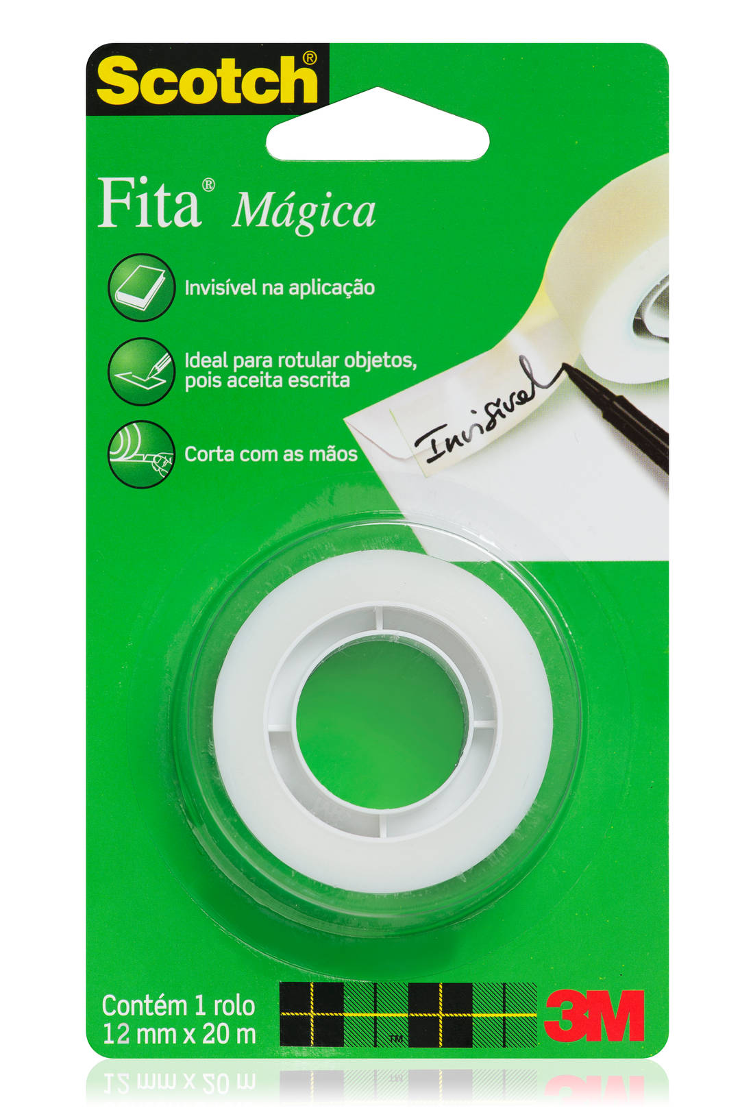 Fita Mágica Scotch®, Transparente, 12 mm x 20 m, 1 Unidade