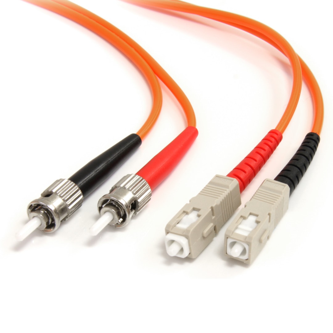 7m Duplex MM Fiber Optic Cable ST-SC