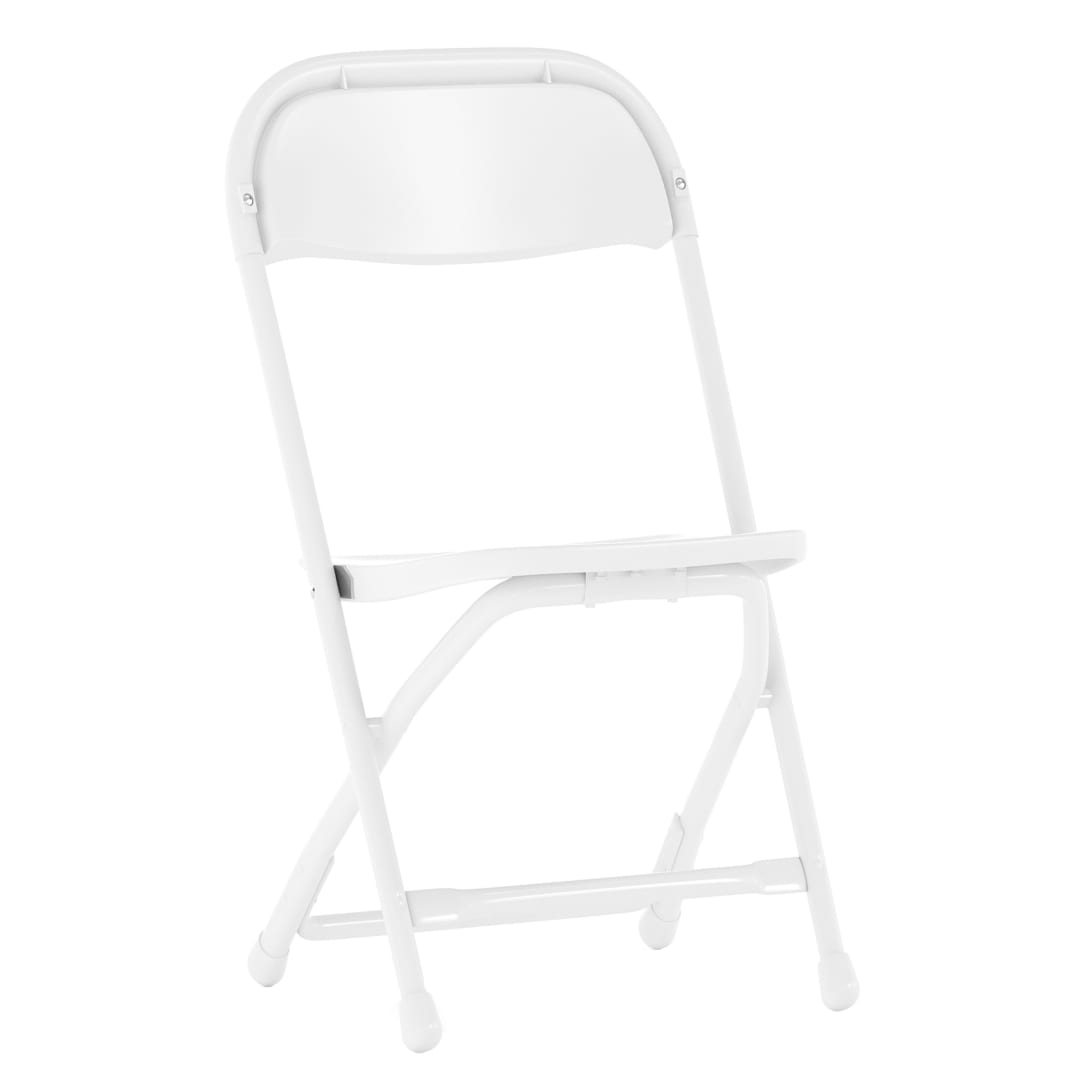 Timmy Kids White Plastic Folding Chair