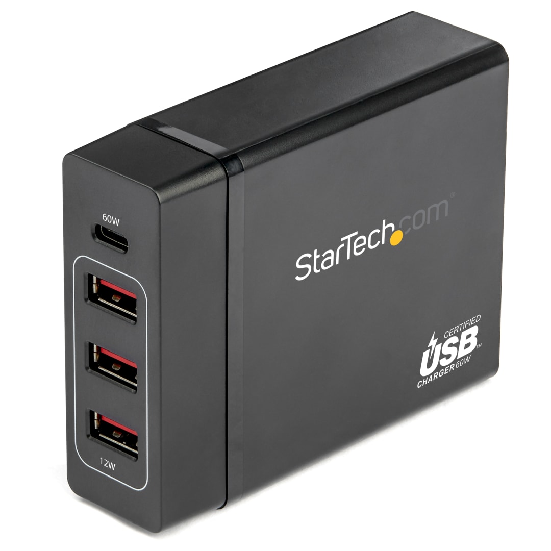 Desktop charger 1xC 60W 3xA 2 4Amps
