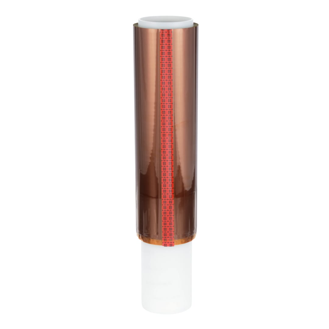 3M™ Poliimid Film Elektrik Bandı 92, Amber, Silikon Yapışkan, 305 mm x 33 m x 0.08 mm, Kütük rulo