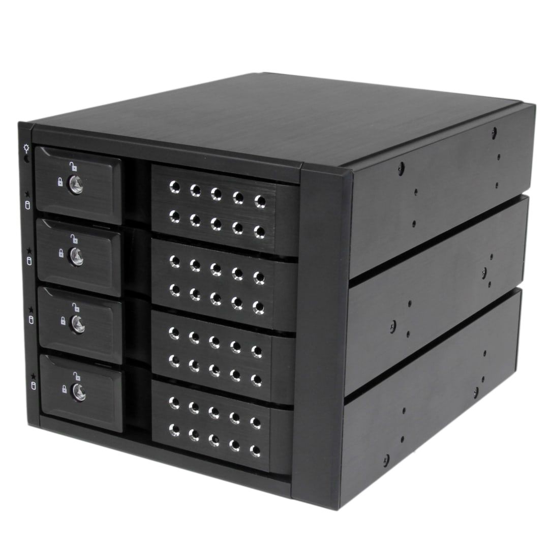 4 Bay 3 5 SATA SAS Trayless Mobile Rack Backplane