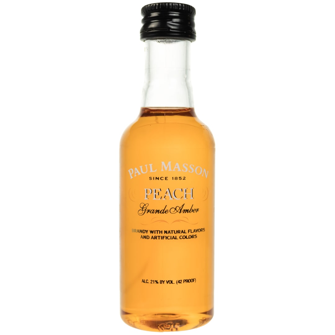 Paul Masson Grand Amber Peach Brandy 50ml 42 Proof