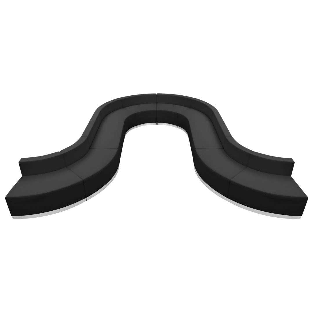 HERCULES Alon Series Black LeatherSoft Reception Configuration, 10 Pieces