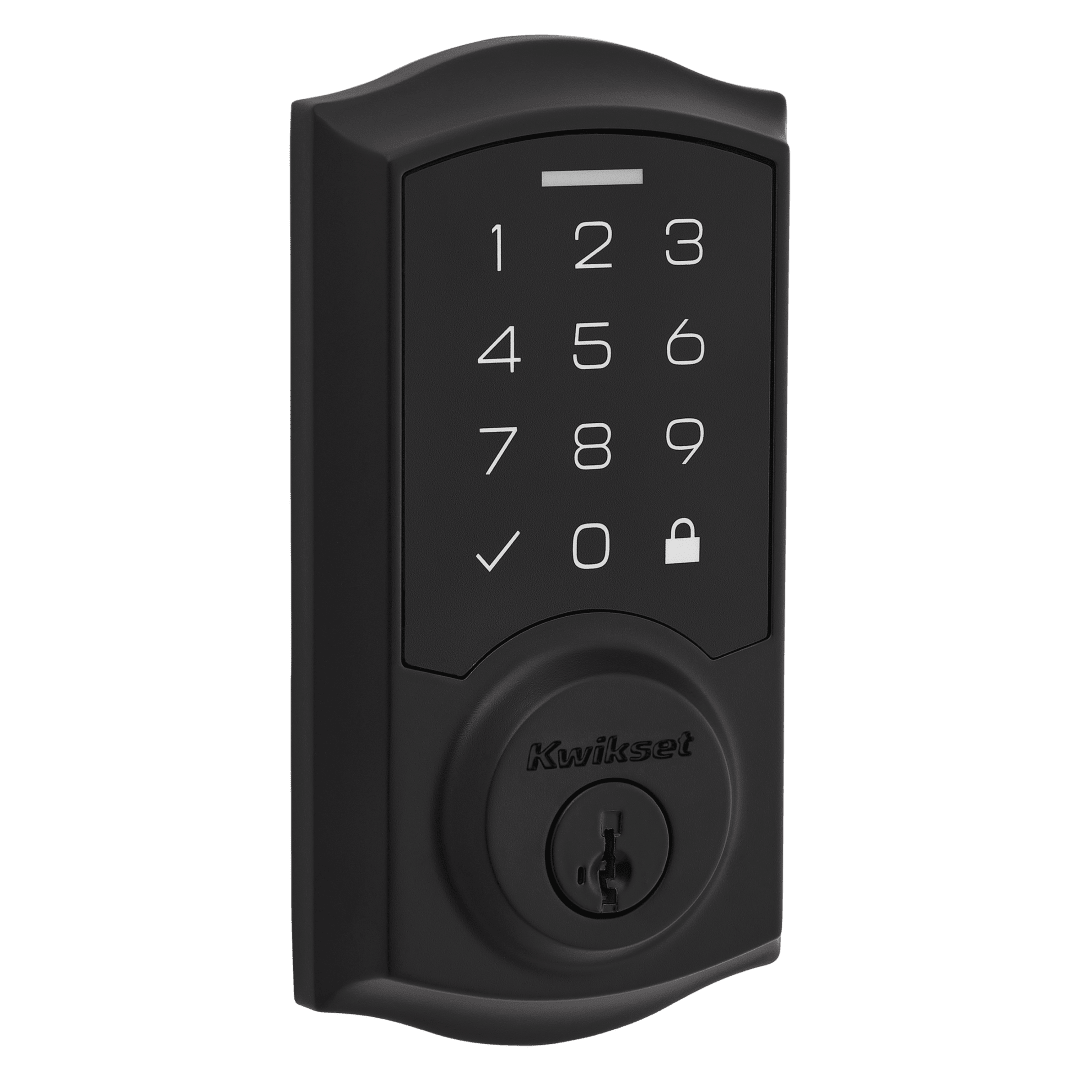 SmartCode 270 Traditional Touchpad Electronic Deadbolt featuring SmartKey Security™ in Matte Black