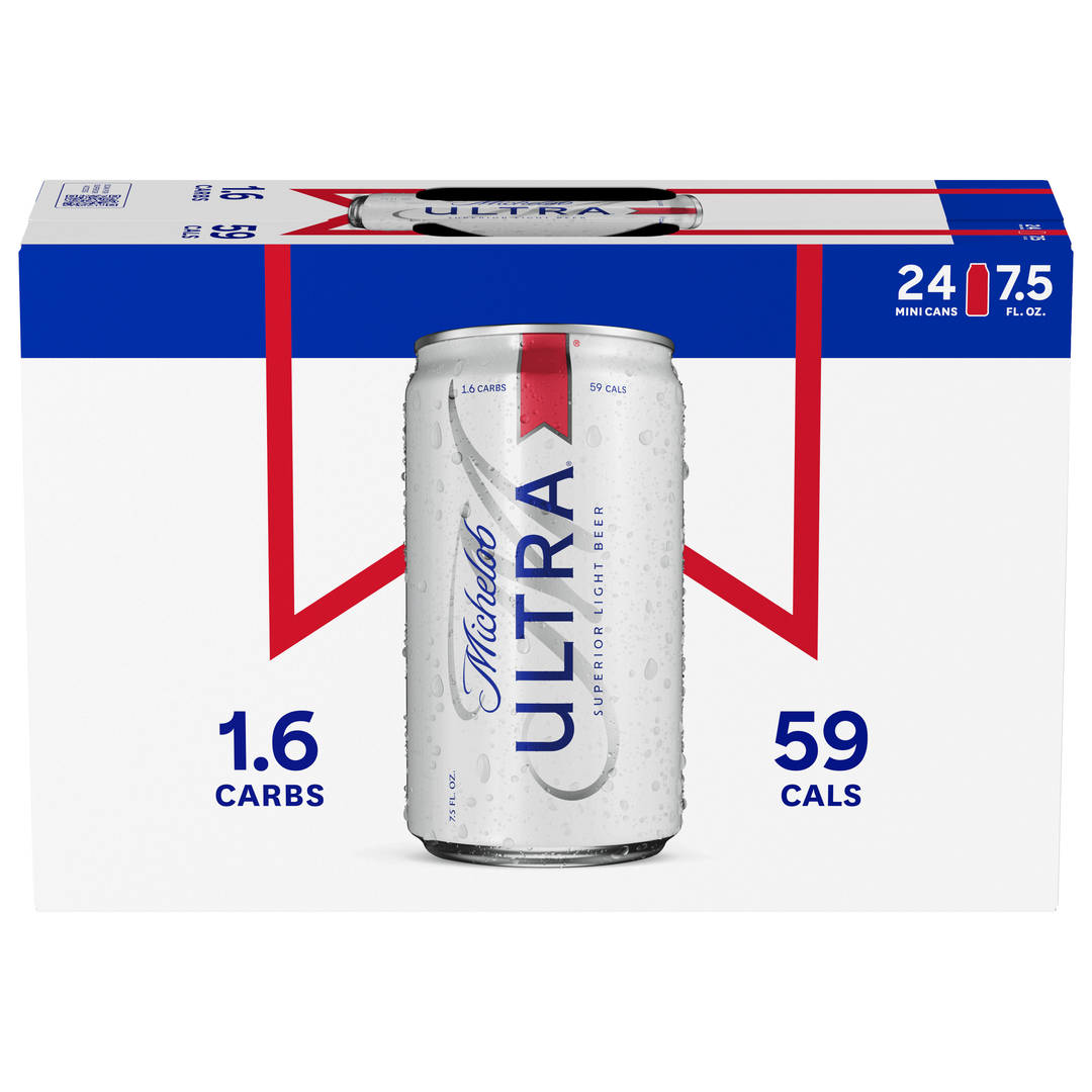 Michelob Ultra 24x7.5 oz Can Sleek Suitcase CARRIER  - Revised Callout