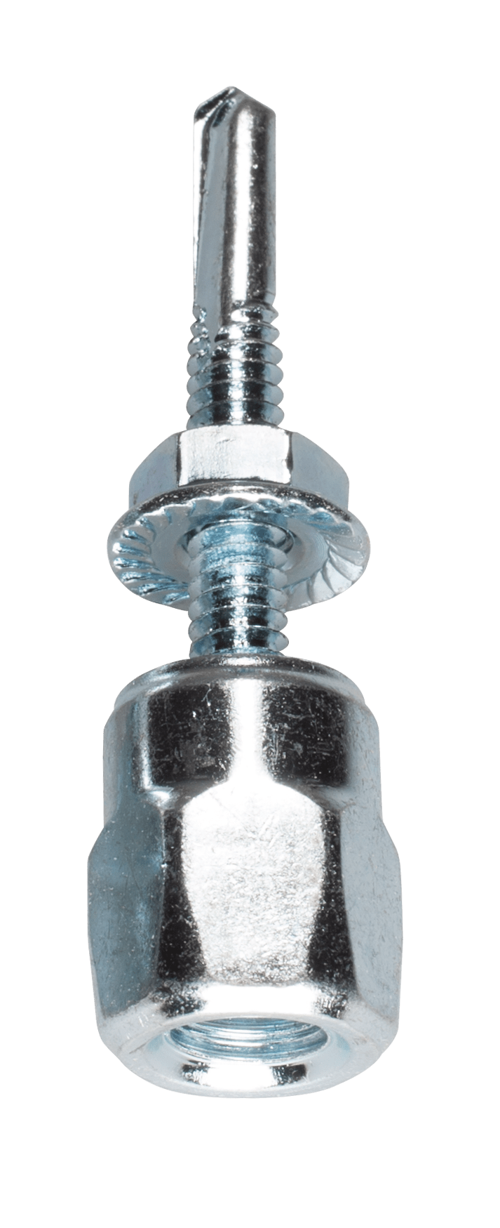 Simpson Strong-Tie RSV37112N-5 Steel Rod Hanger #12–20 x 1-1/2 in. Vertical Threaded Anchor for 3/8 in. Rod w/ Nut (25-Qty)