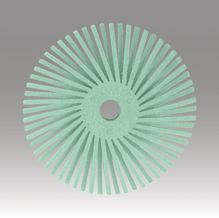Scotch-Brite™ Radyal Sert Fırça Disk İnce Kılllı, 3/4 in x 1/16 in 1 Mikron, kasa başına 192 adet