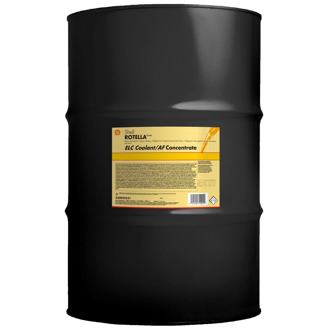 Shell Rotella Extended Life ELC Anti-Freeze + Coolant, Concentrate, 55 Gallon Drum