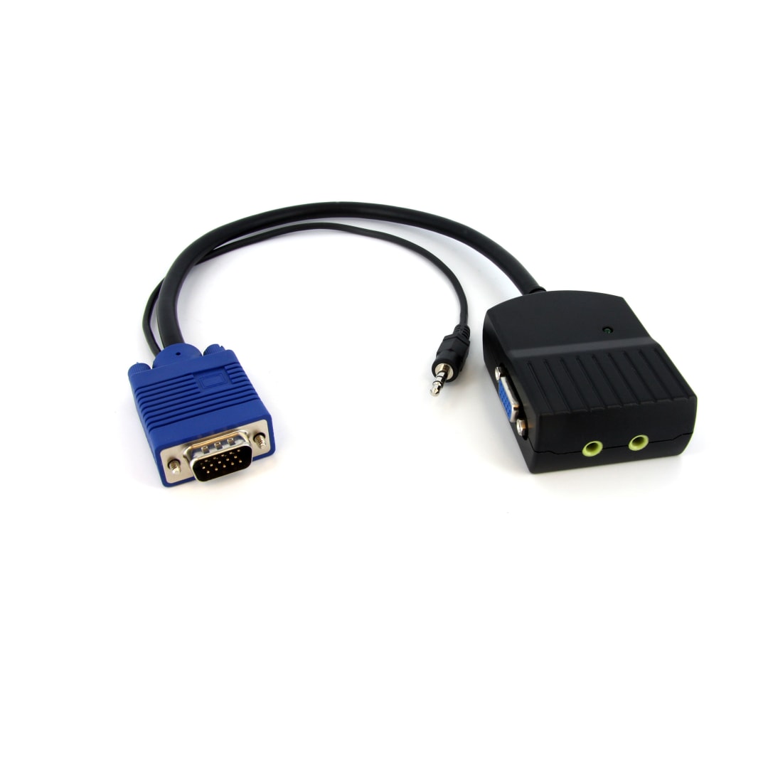2 Port VGA Video Splitter w/ Audio