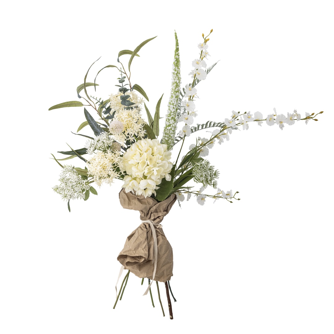 82061532 - Symphonie Bouquet, White, Artificial Flowers STOCK: 300