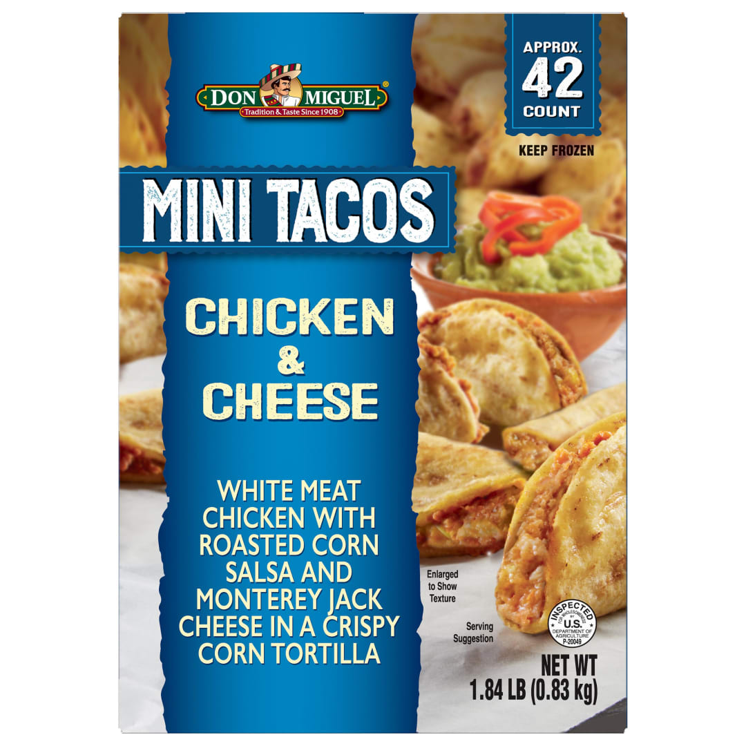 DON MIGUEL Chicken and Cheese Mini Tacos