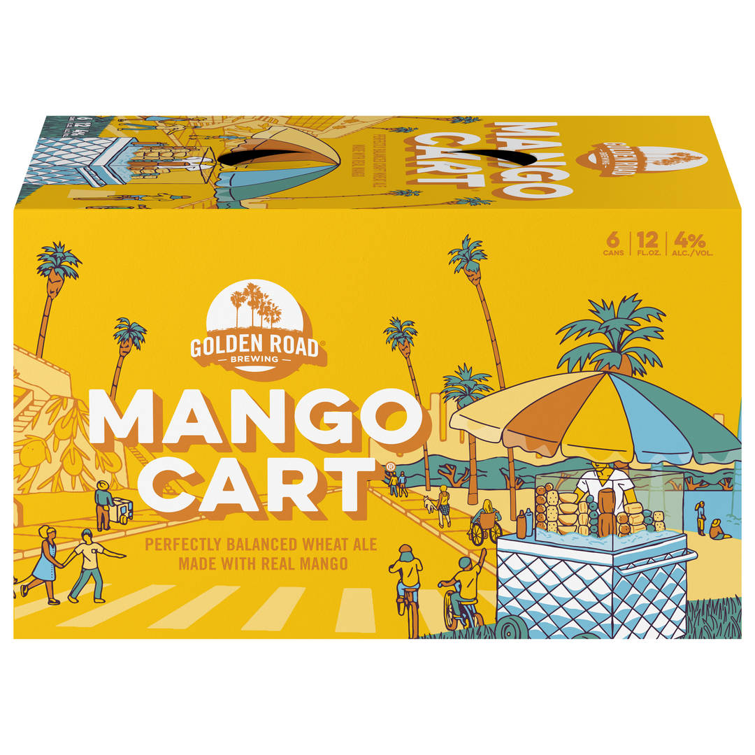 Golden Road Brewing Mango Cart Beer 6 - 12 fl oz Cans