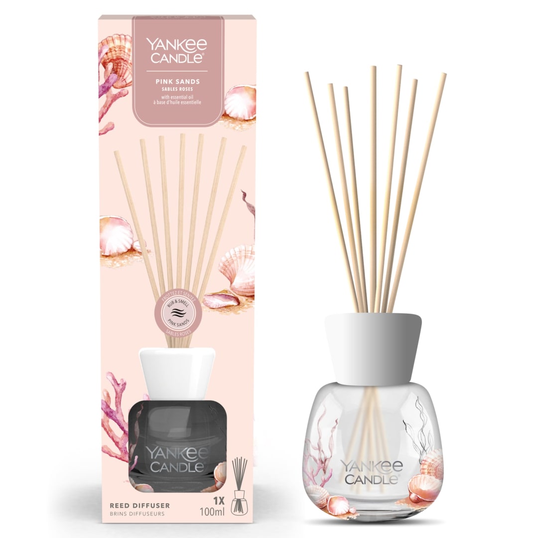 Yankee Candle® Signature Reed Diffuser | Pink Sands | 100ml | Up to 6 Weeks of Fragrance | Perfect Gifts for Women