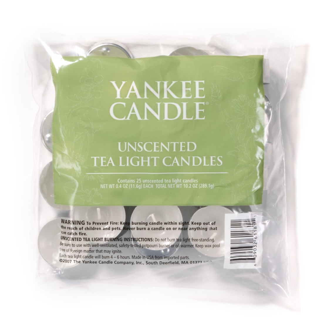 Yankee Candle® Bag of 25 Unscented Tealights