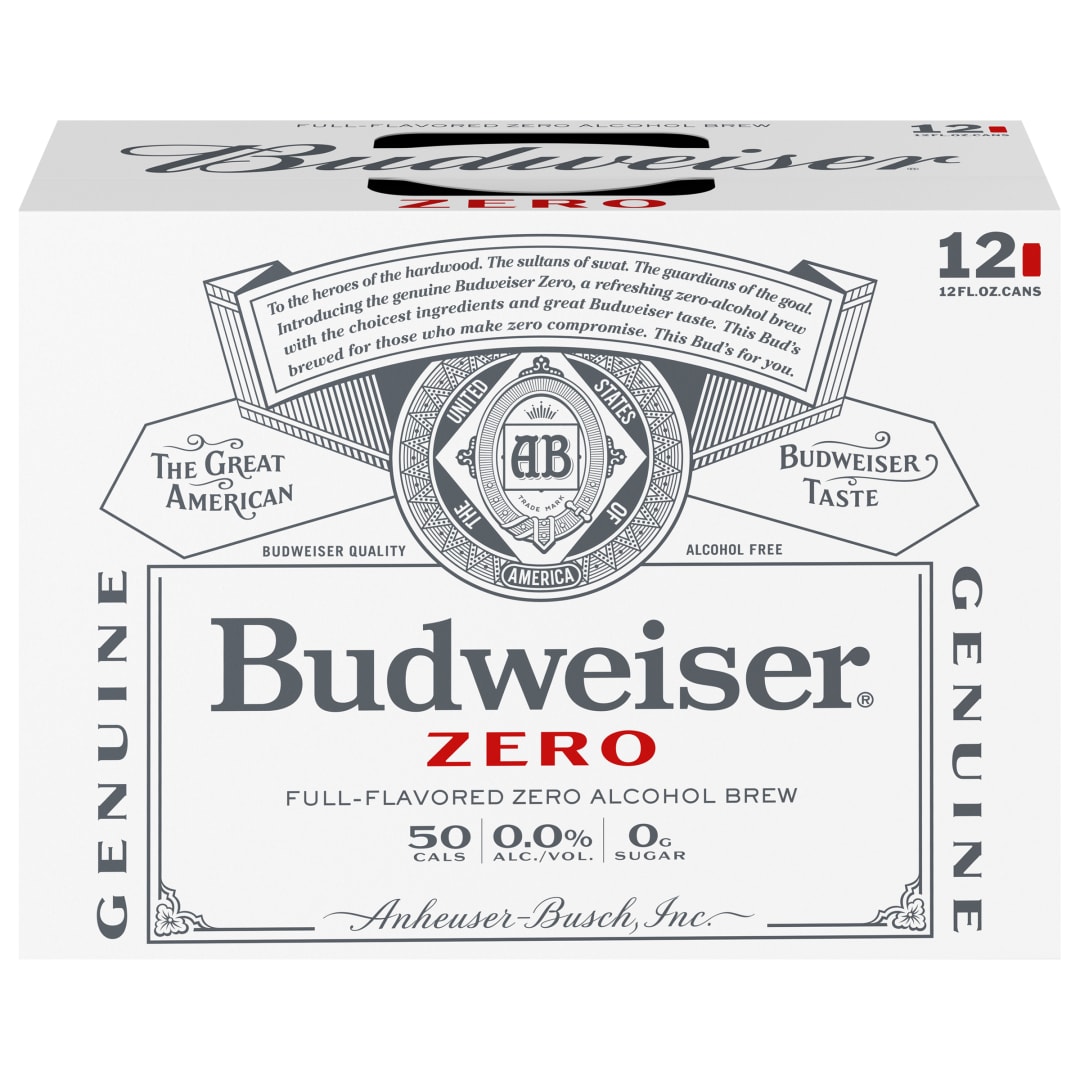 Budweiser Zero Beer, 12 Pack 12 fl. oz. Cans