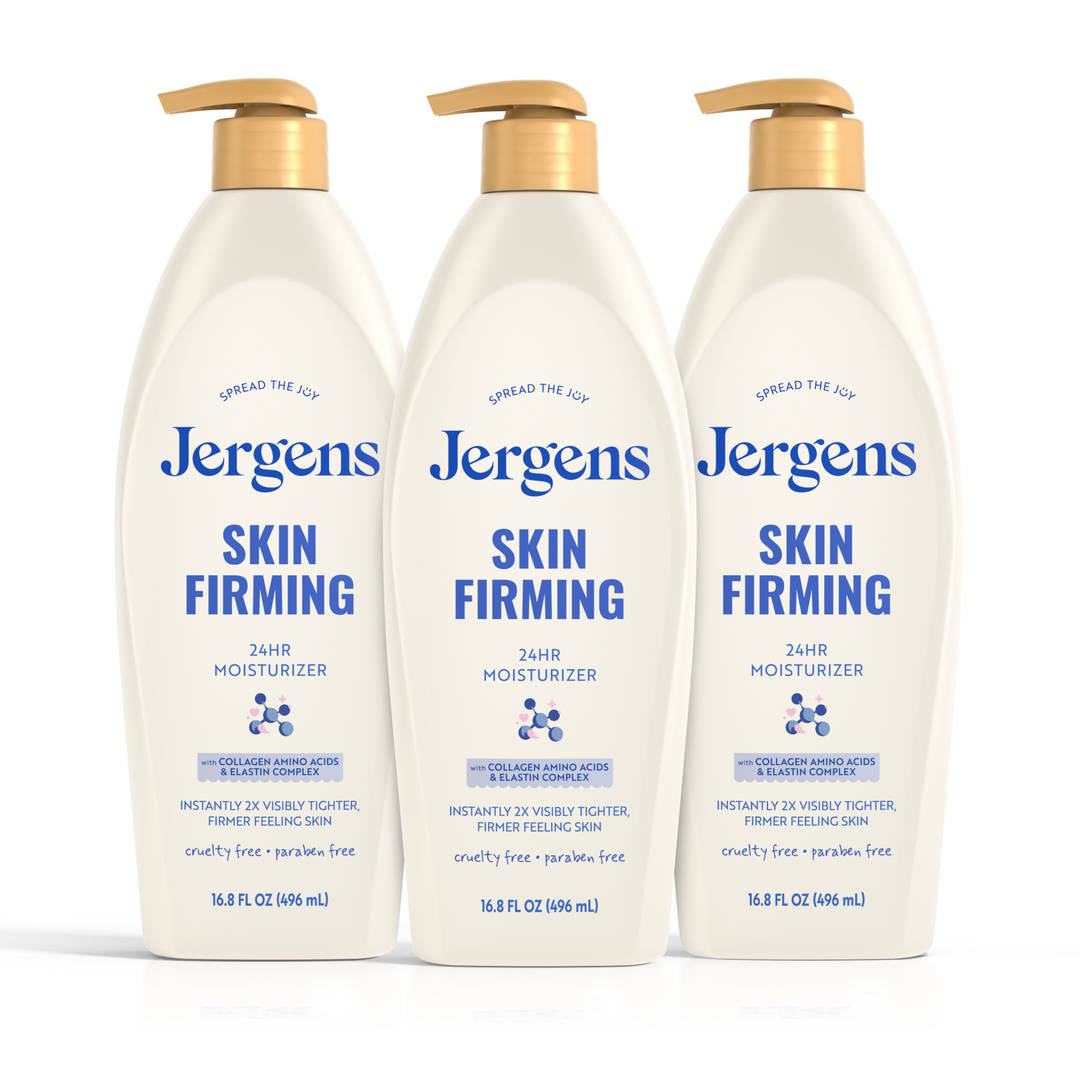 Jergens Skin Firming Body Lotion with Collagen & Elastin, 16.8 fl oz, 3pk
