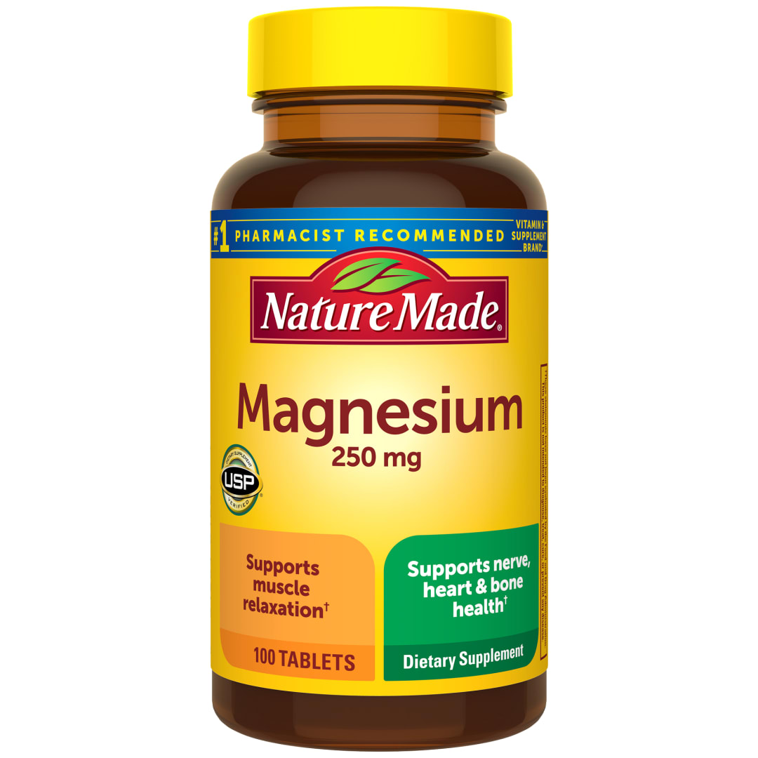 Nature Made Magnesium Oxide 250 mg Tablets - 100ct