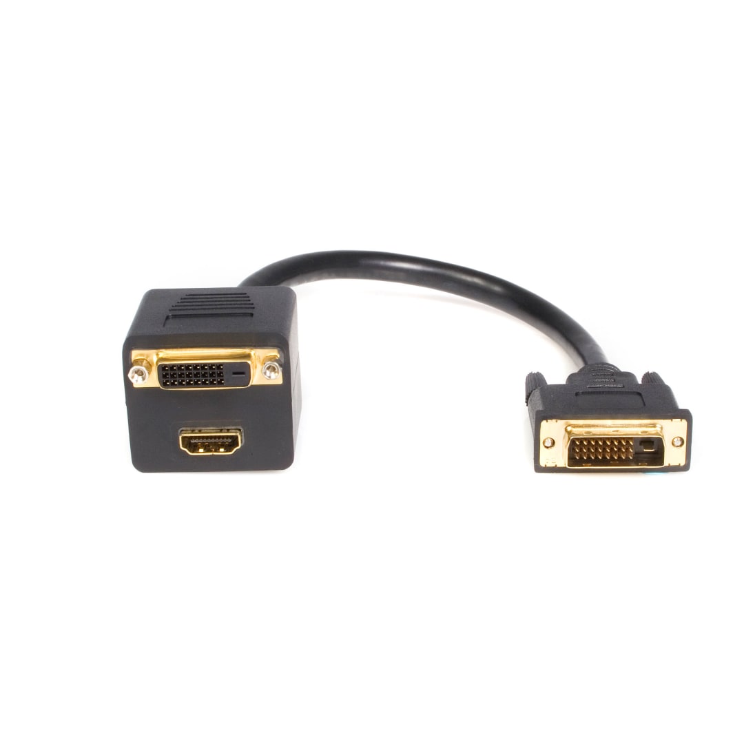 DVI to DVI/HDMI Splitter Cable