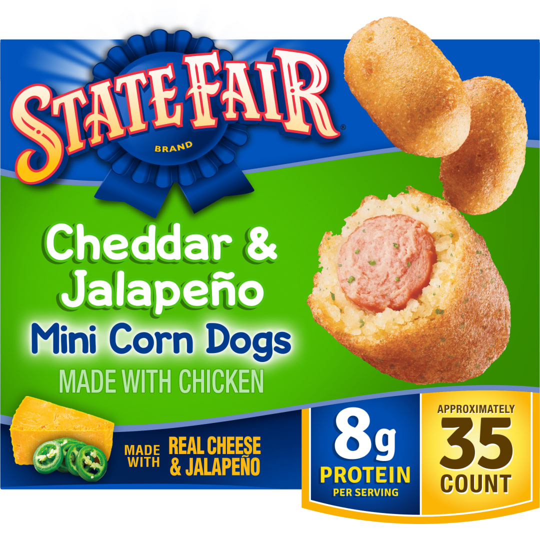 State Fair Frozen Jalapeño & Cheddar Mini Corn Dogs, 23.76 oz