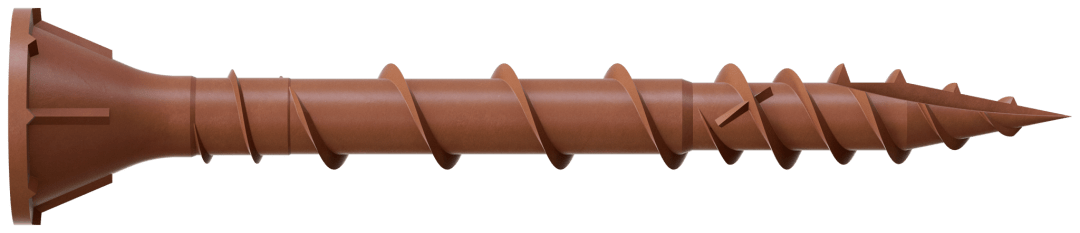 Simpson Strong-Tie DSVR158R5LB Deck-Drive™ DSV WOOD Screw — #8 x 1-5/8 in. T-25, Flat Head, Quik Guard®, Red (5 lb.)