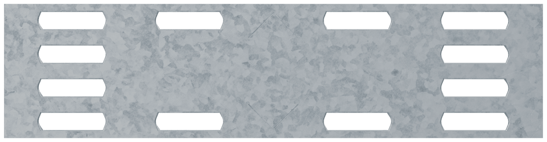 Simpson Strong-Tie MP14-R MP 1 in. x 4 in. 20-Gauge Galvanized Mending Plate (Pack of 3000)