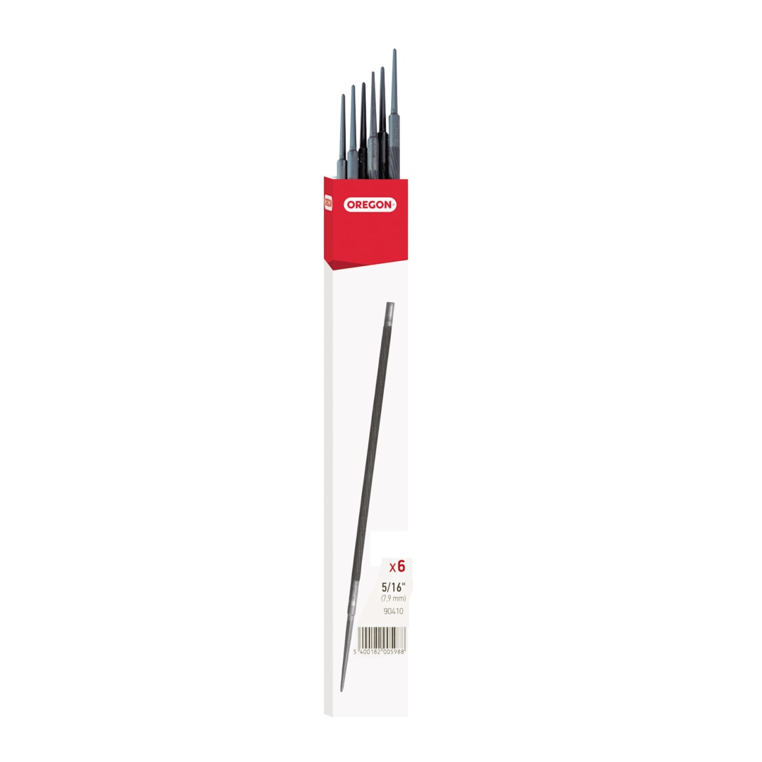 Round Files, 5/16", 6-Pack