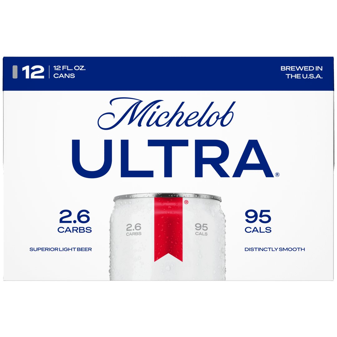 Michelob ULTRA Superior Light American Lager Beer 12 Pack, 12 fl oz Cans