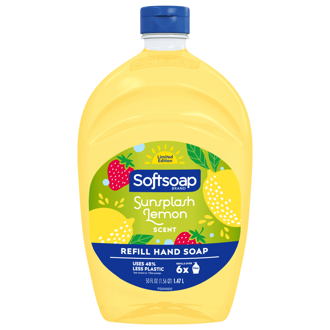 Softsoap Limited Edition Sunsplash Lemon Scent Liquid Hand Soap Refill Bottle