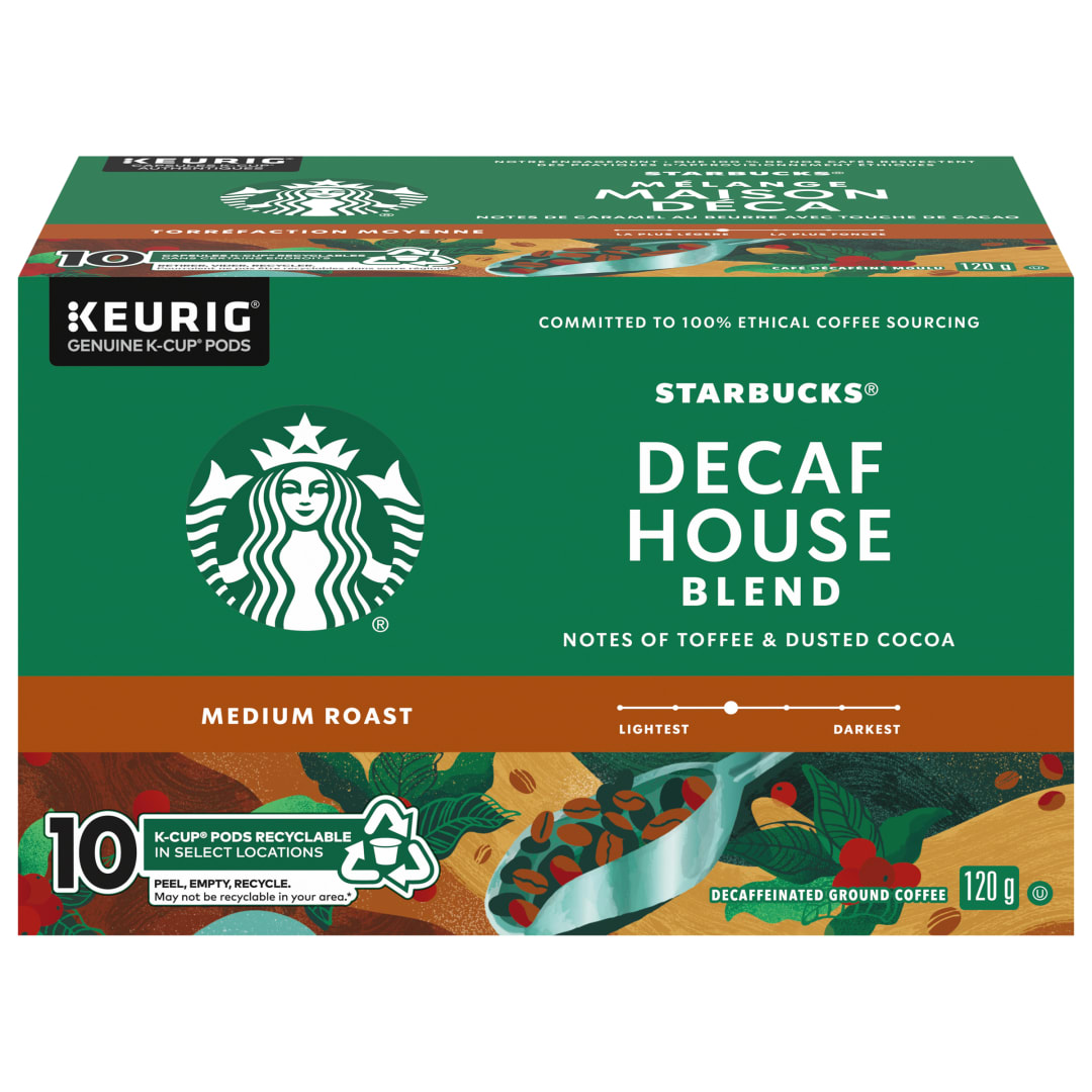SBUX K-Cup House Blend Decaf 6x10ct CA